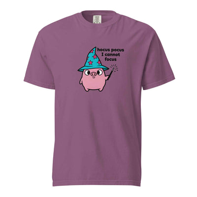 Funny Wizard Pig T-Shirt, Cute ADHD Humor Tee