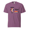 Funny Salmon-Salmoff Pun T-Shirt, Exhausted Fish Humor