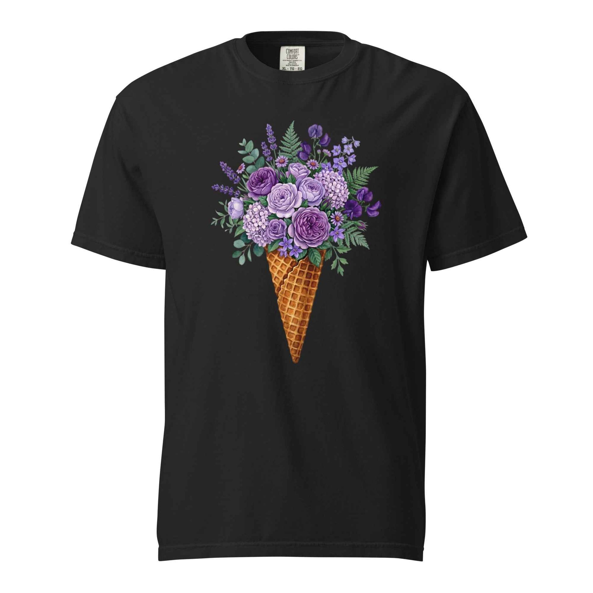 Floral Ice Cream Cone T-Shirt