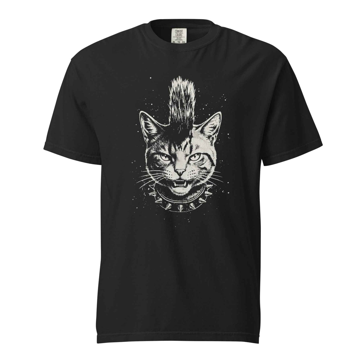 Punk Cat T-Shirt, Funny Mohawk Cat