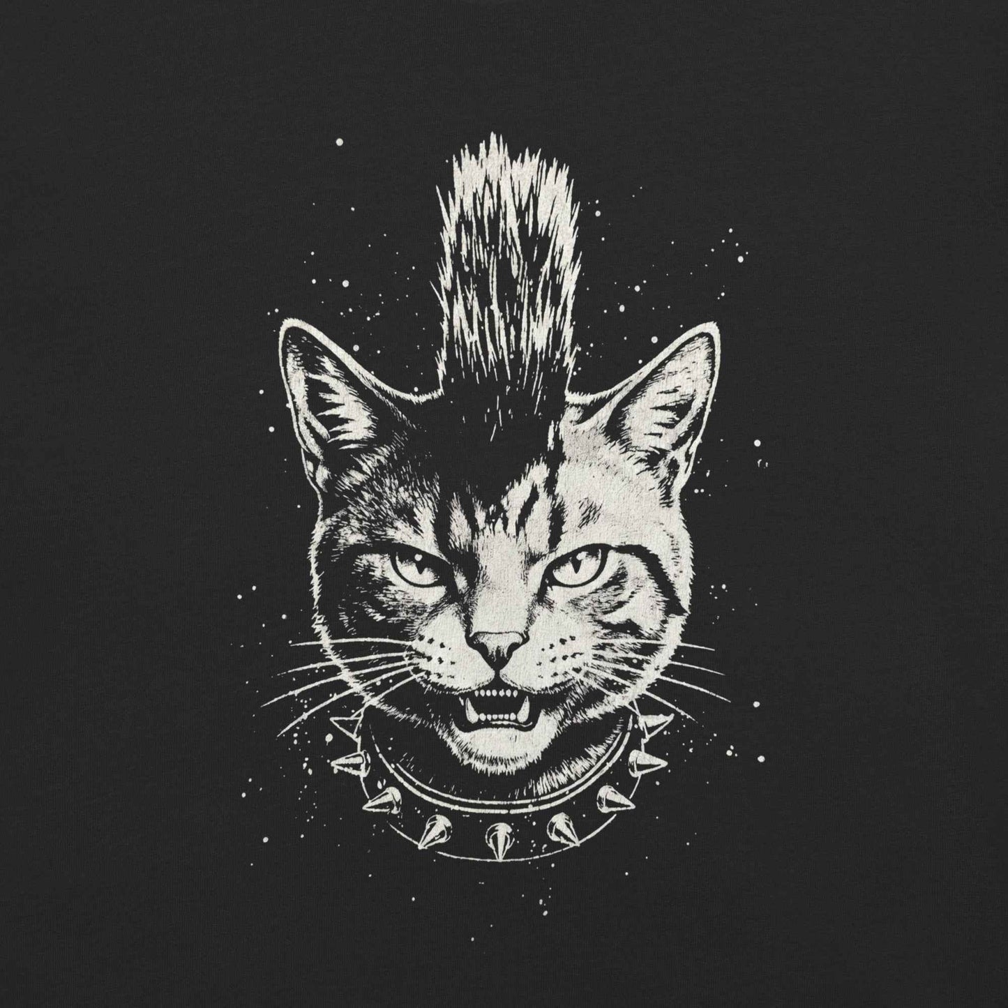 Punk Cat T-Shirt, Funny Mohawk Cat
