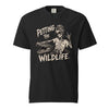 Petting the Wildlife Funny Skeleton Graphic T-shirt