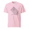 Minimalist Cat T-Shirt, Funny Stairs Line Art Tee