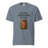 I'm Fine. Everything Is Fine. Funny Pickled Carrot T-Shirt