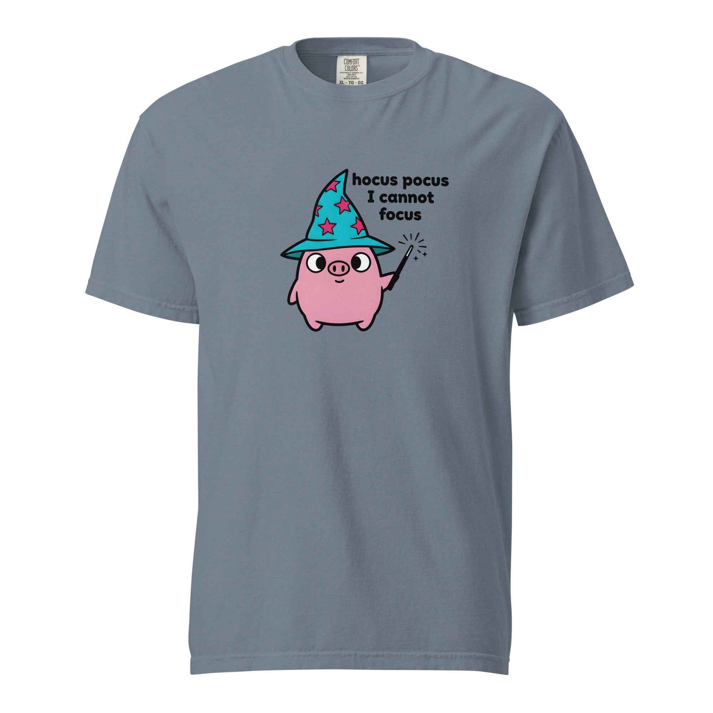 Funny Wizard Pig T-Shirt, Cute ADHD Humor Tee