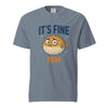 Funny Pufferfish T-Shirt | It’s Fine-ish Burnout Tee