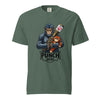 Blue spruce Punch 2030 Heart Core warrior monkey graphic tee - punch monkey meme shirt