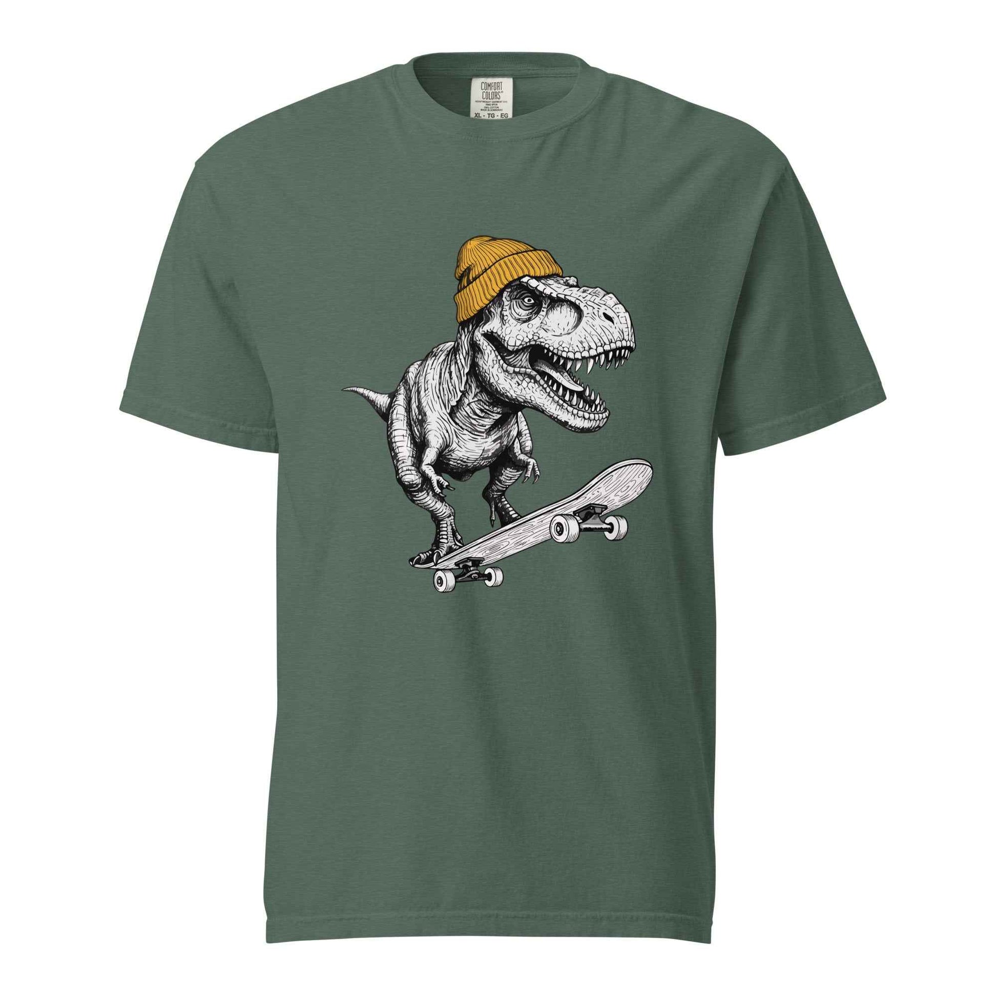 Skateboarding T Rex Sk8 Shirt - Prehistoric Skater Graphic Tee