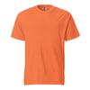 Orange t-shirt on a white background