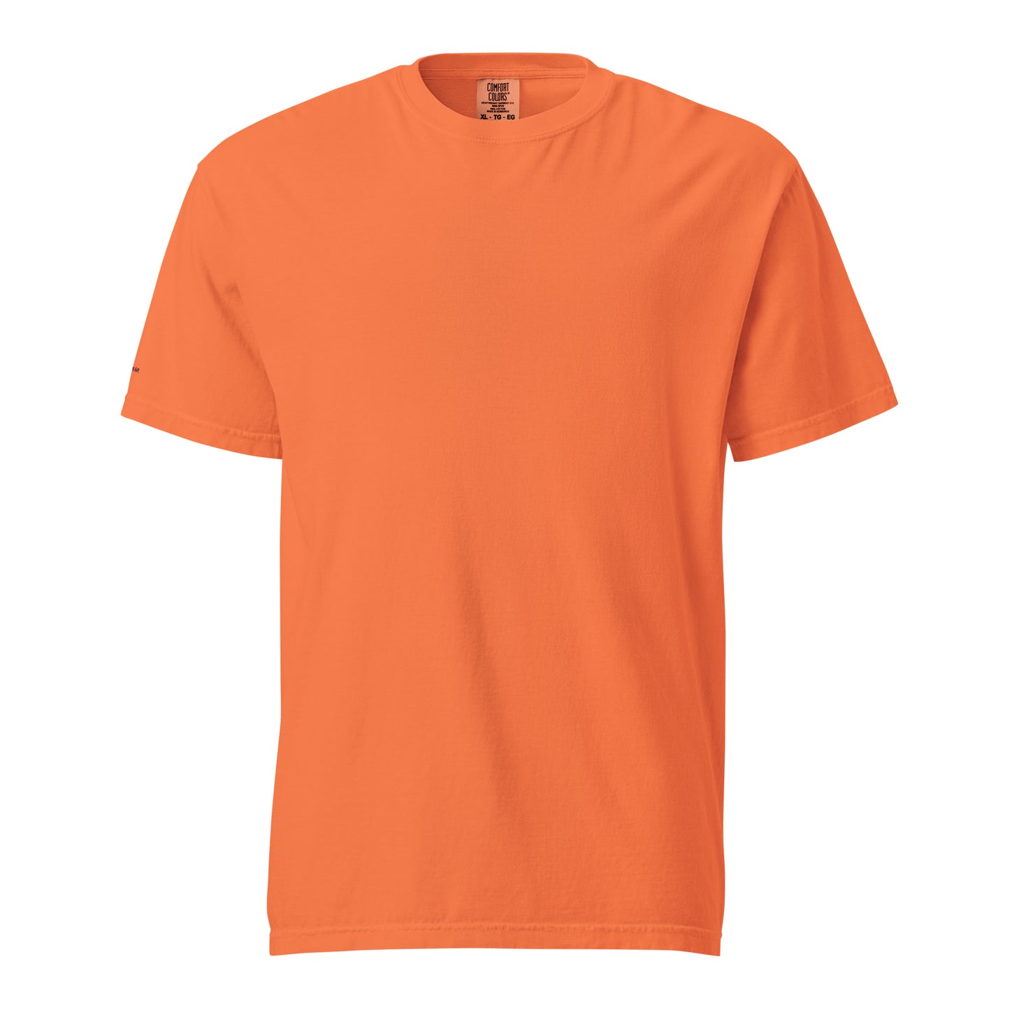 Orange t-shirt on a white background