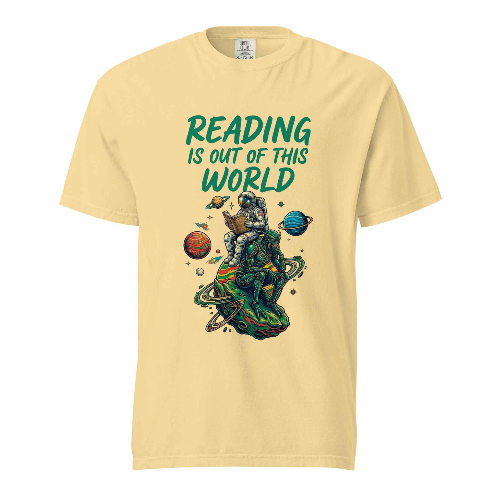 Reading Is Out of This World - Astronaut & Alien Reader T-Shirt