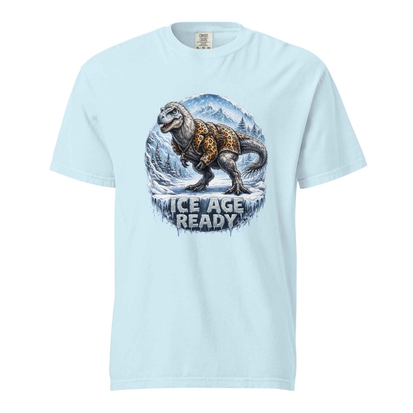 Ice Age Ready Yutyrannus T-Shirt. Feathered Dinosaur Graphic Tee