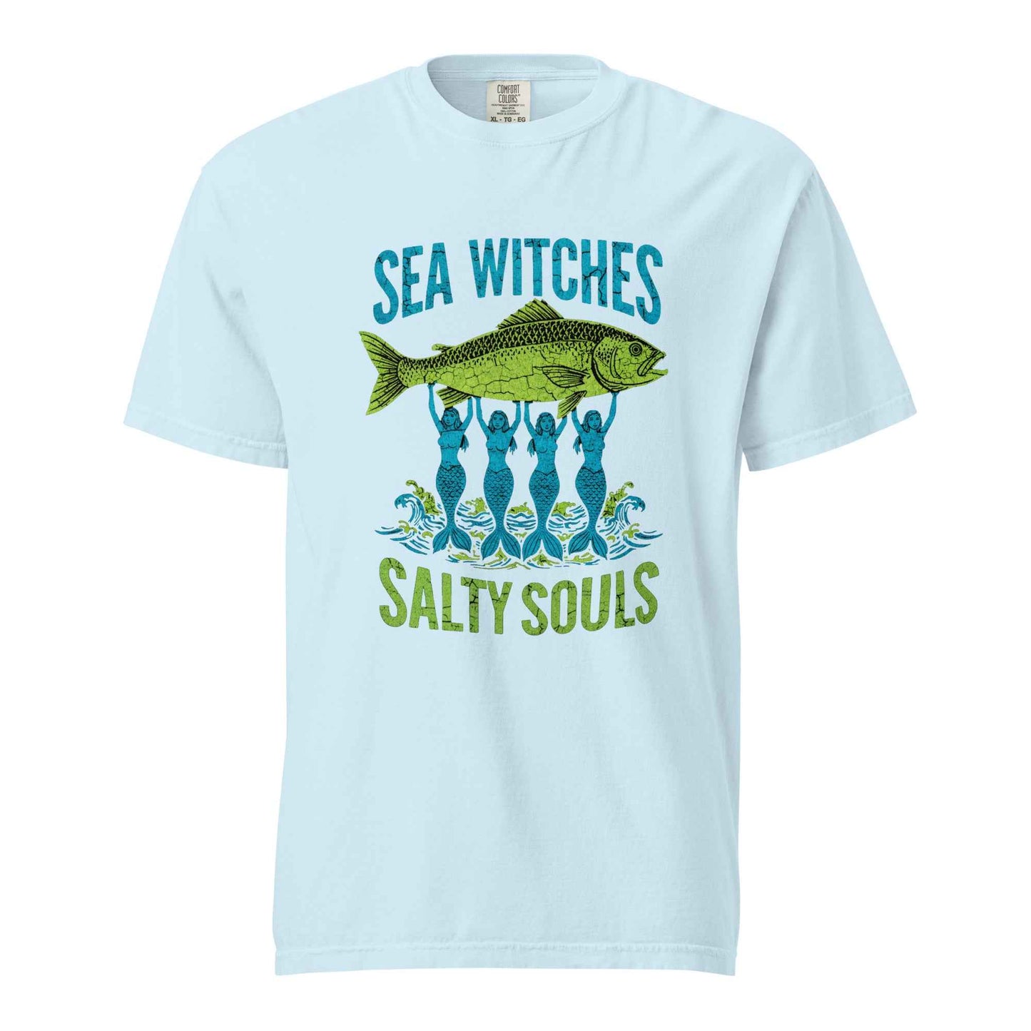 Sea Witches and Salty Souls Graphic T-Shirt Chambray