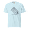 Minimalist Cat T-Shirt, Funny Stairs Line Art Tee
