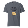 Funny Anxiety T-Shirt. I'm Fine. Everything Is Fine.