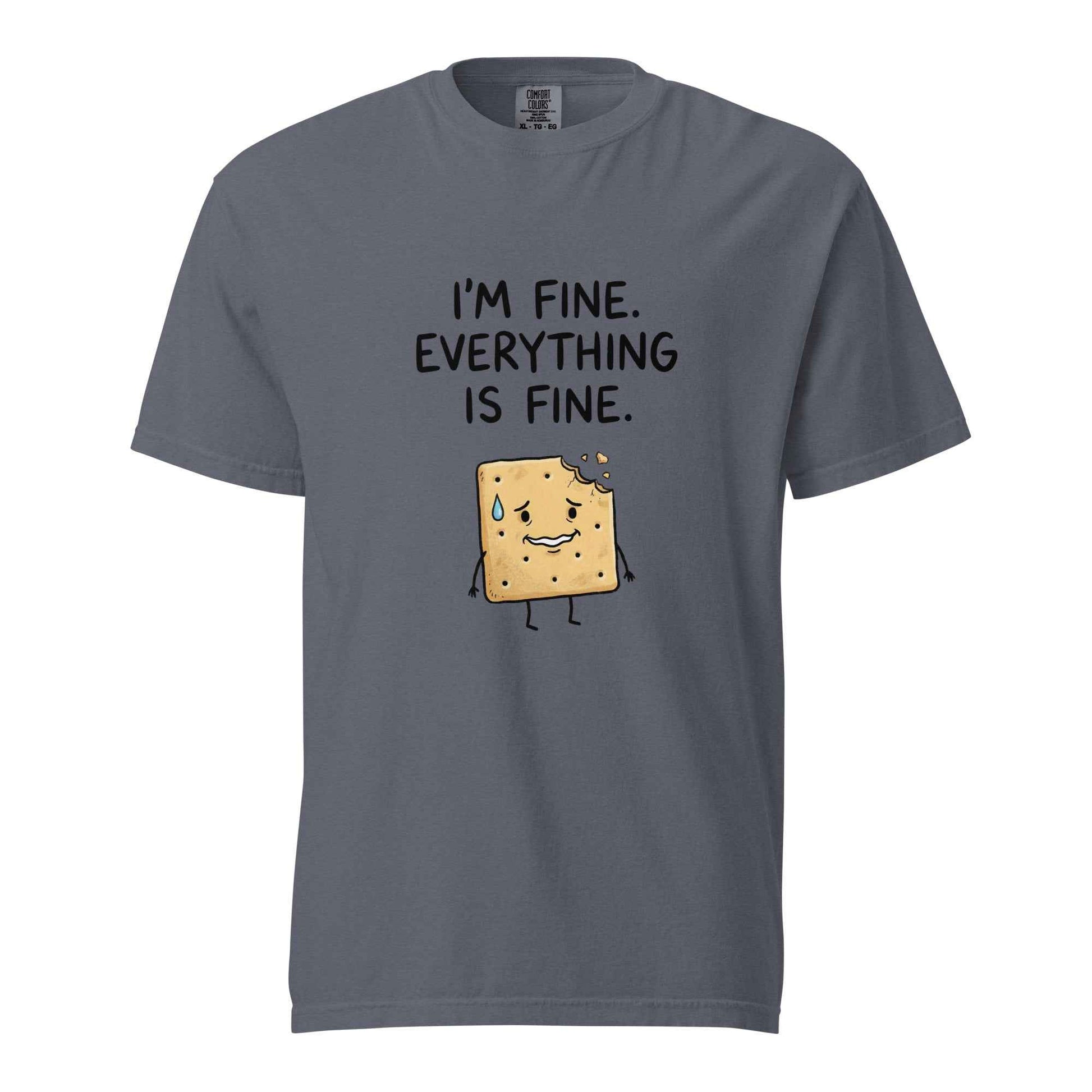 Funny Anxiety T-Shirt. I'm Fine. Everything Is Fine.