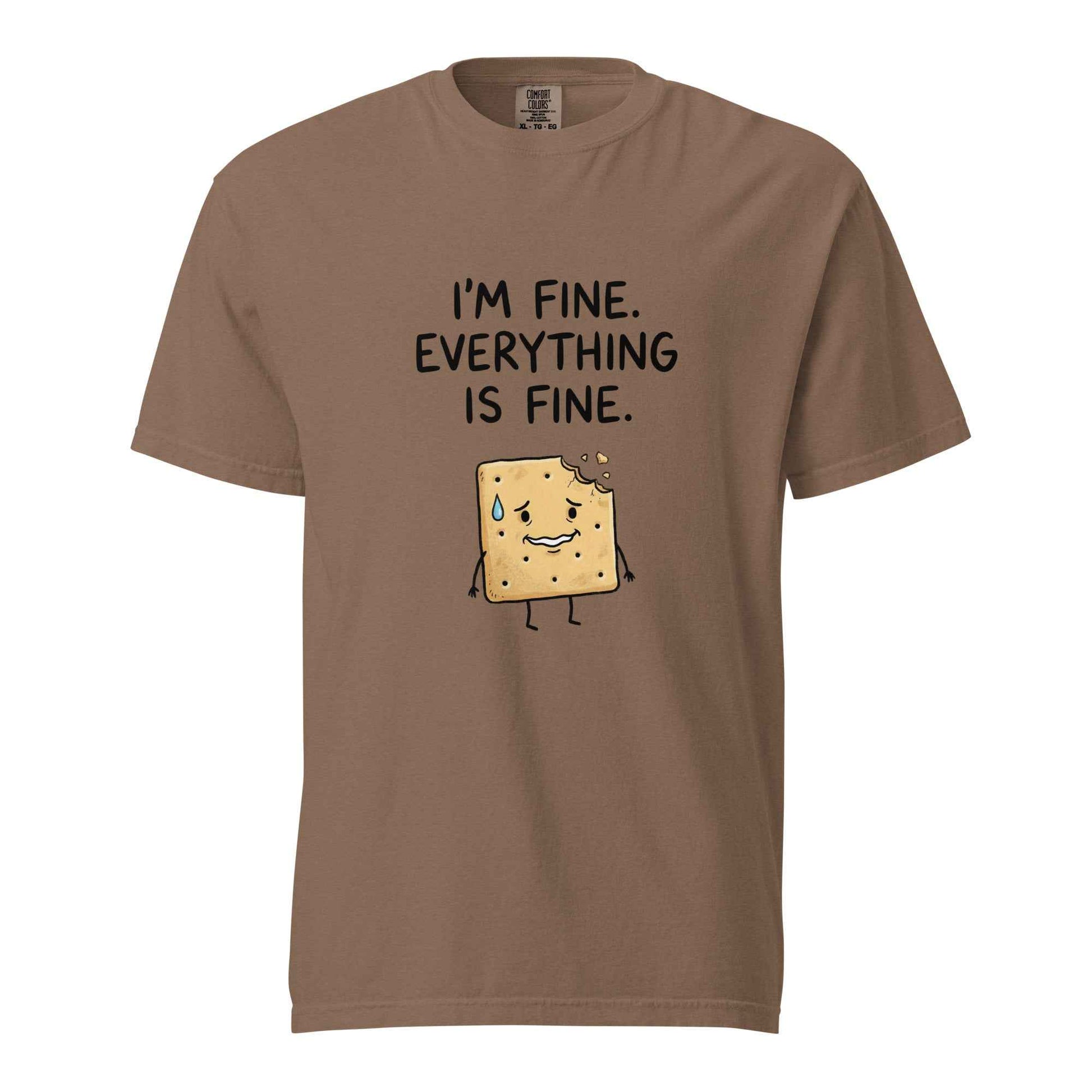Funny Anxiety T-Shirt. I'm Fine. Everything Is Fine.