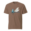 Dragonfly in a Beanie T-Shirt - Cute Insect Graphic Tee Espresso