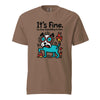 It’s Fine Dog T-shirt, Burnout Humor