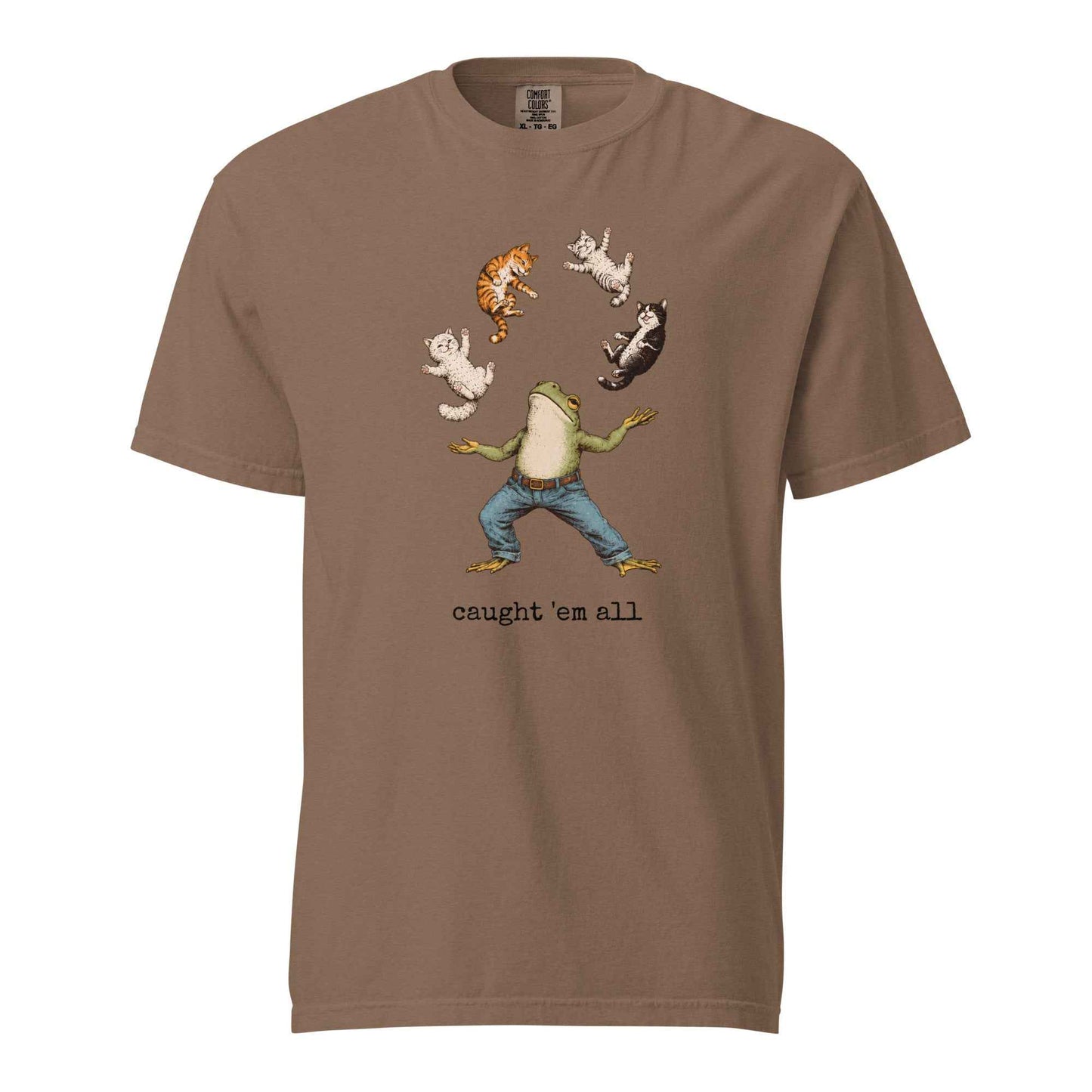 Caught ’Em All Frog & Cats T-Shirt