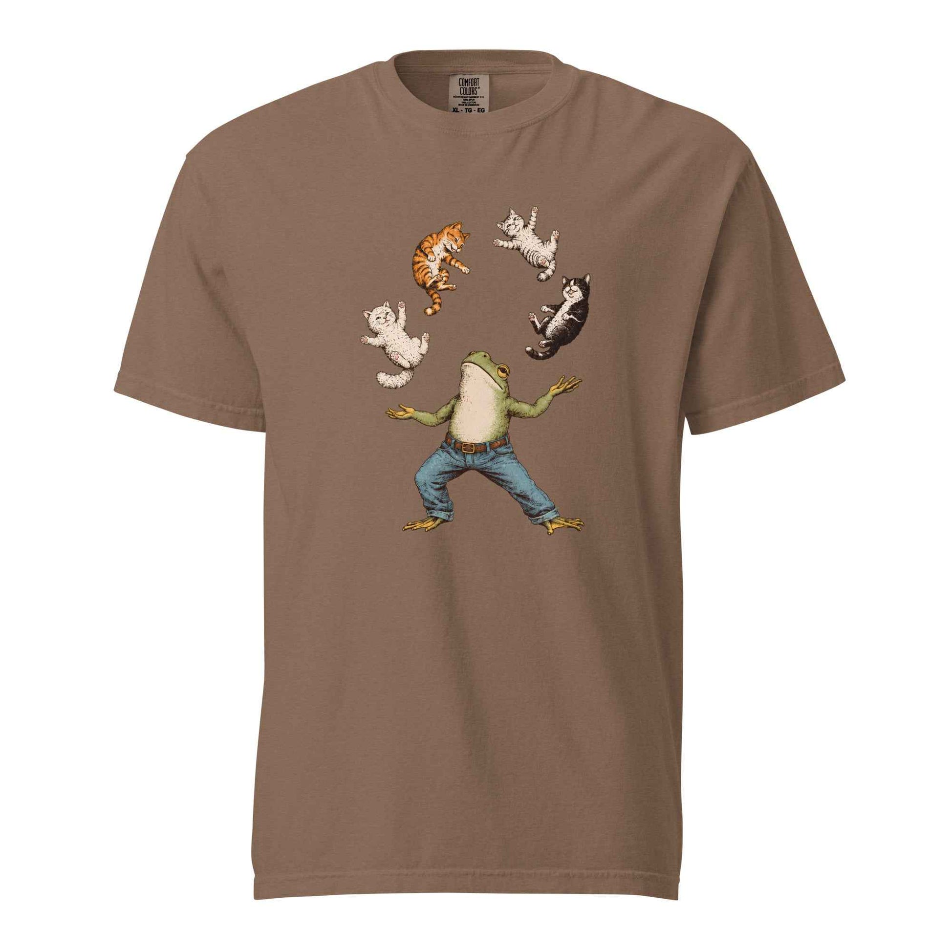 Frog Juggling Cats T-Shirt