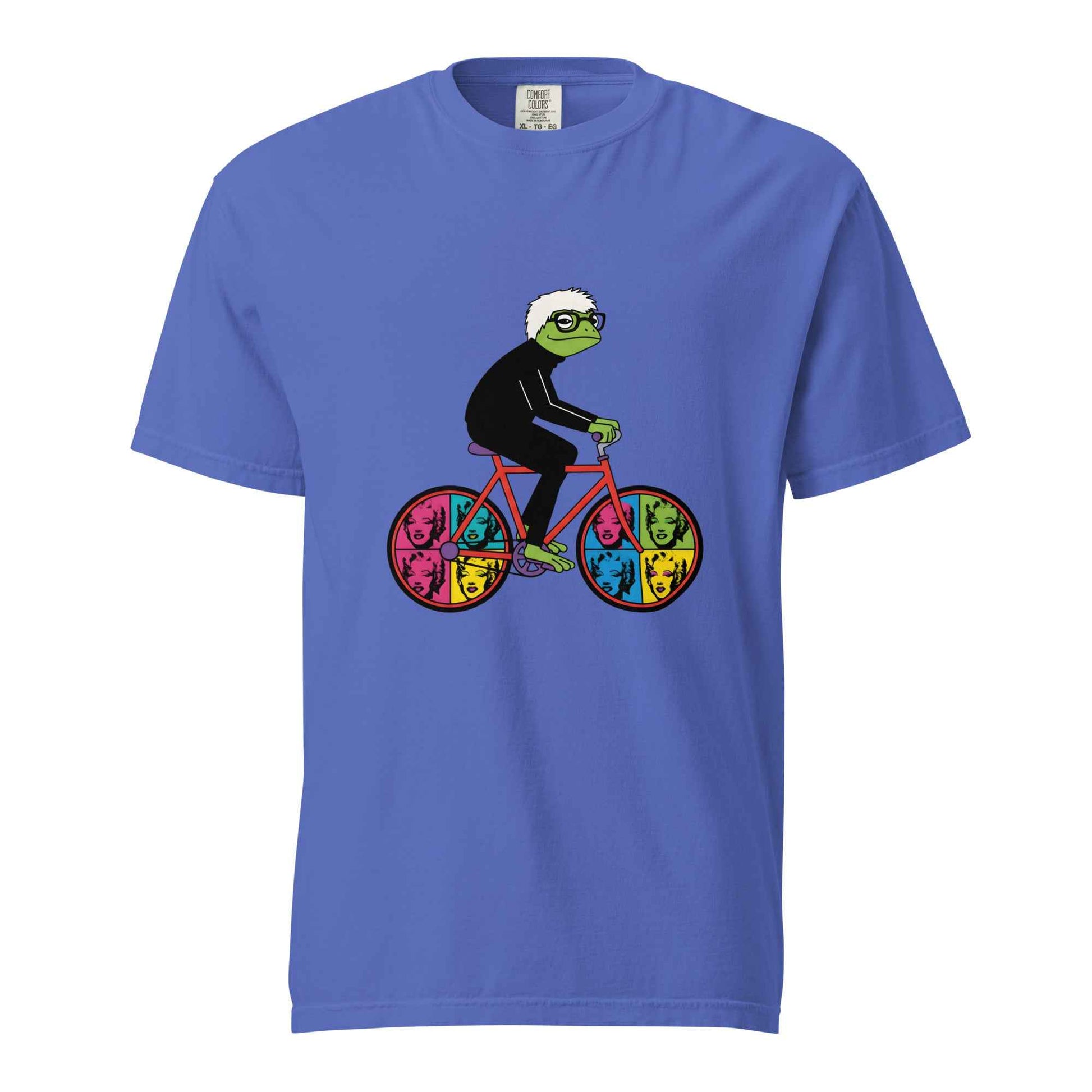 Andy Warhol-Inspired Frog Cyclist T-Shirt