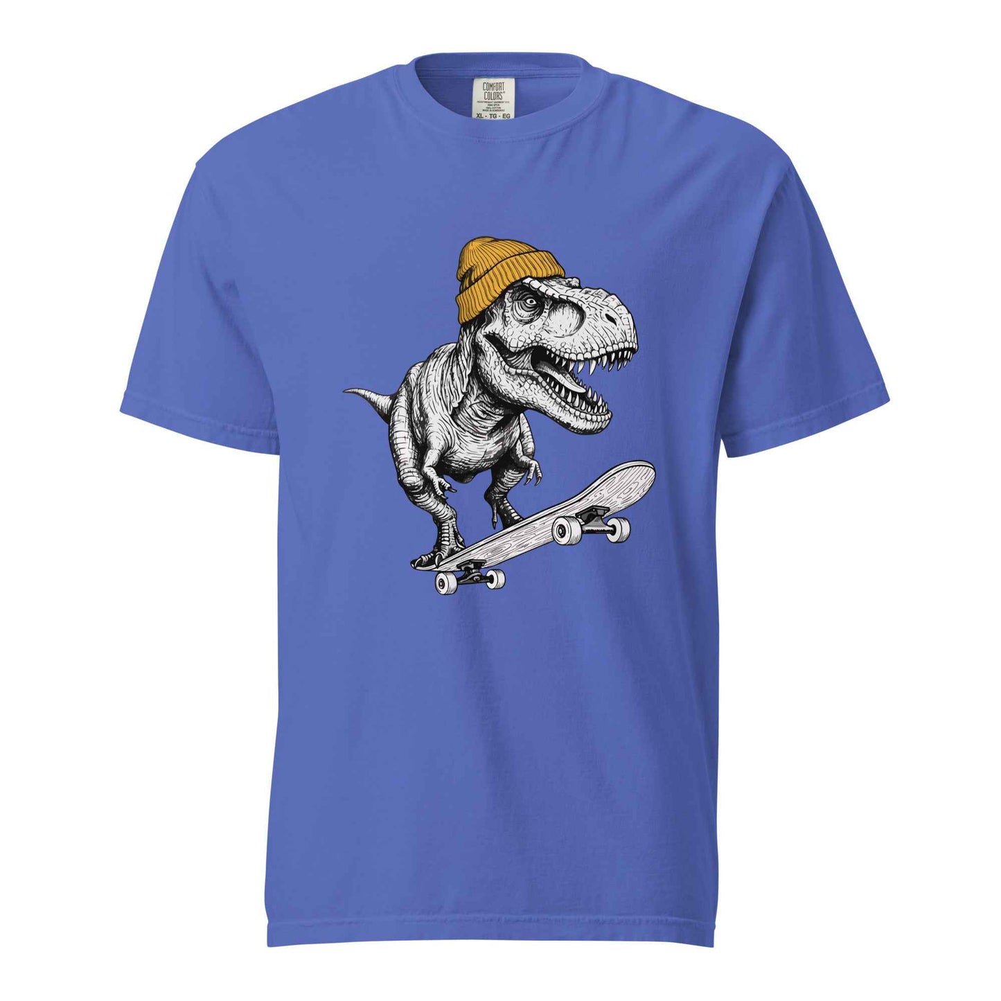 Skateboarding T Rex Sk8 Shirt - Prehistoric Skater Graphic Tee