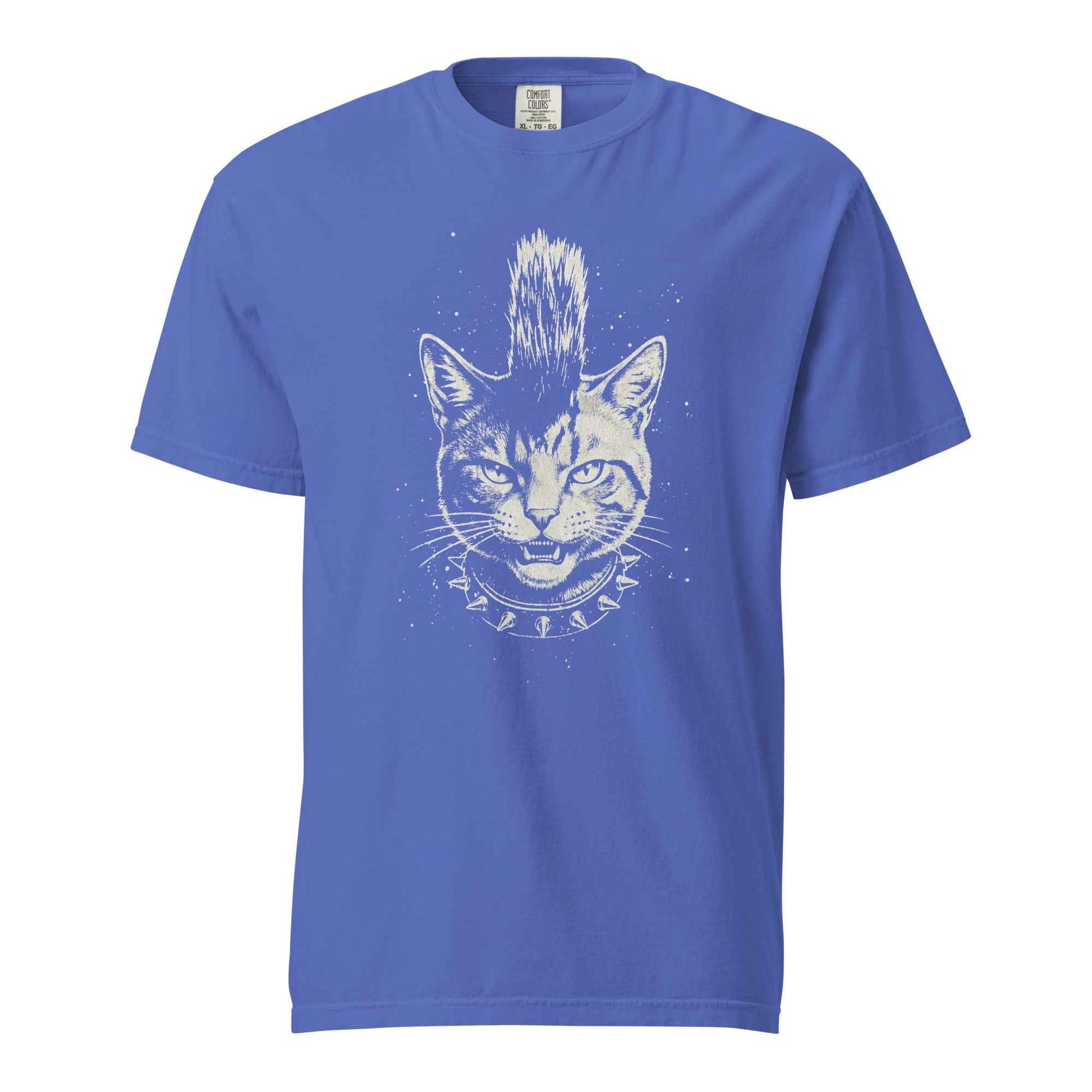 Punk Cat T-Shirt, Funny Mohawk Cat