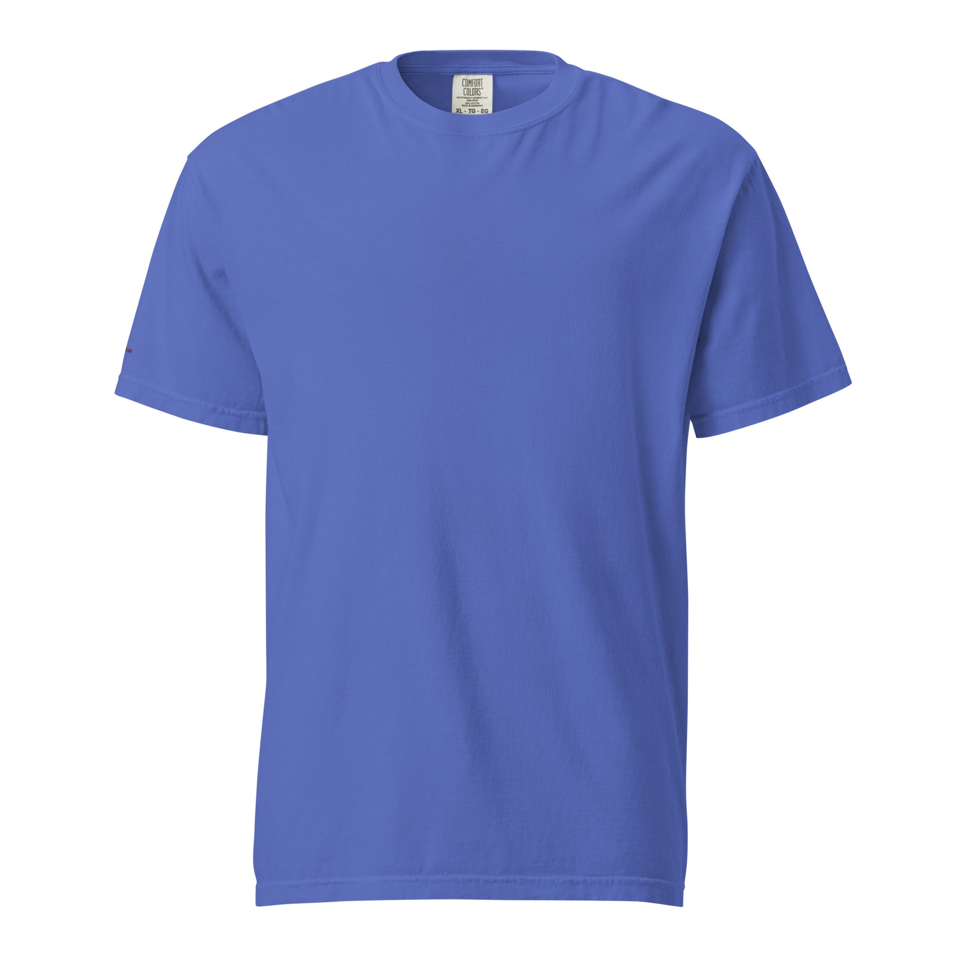 Blue t-shirt on a white background