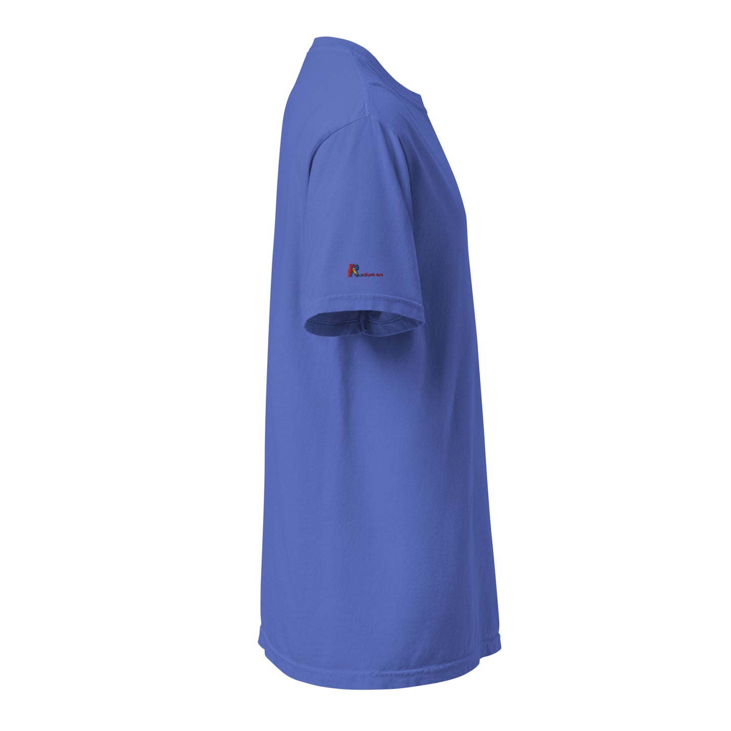 Blue t-shirt on a white background