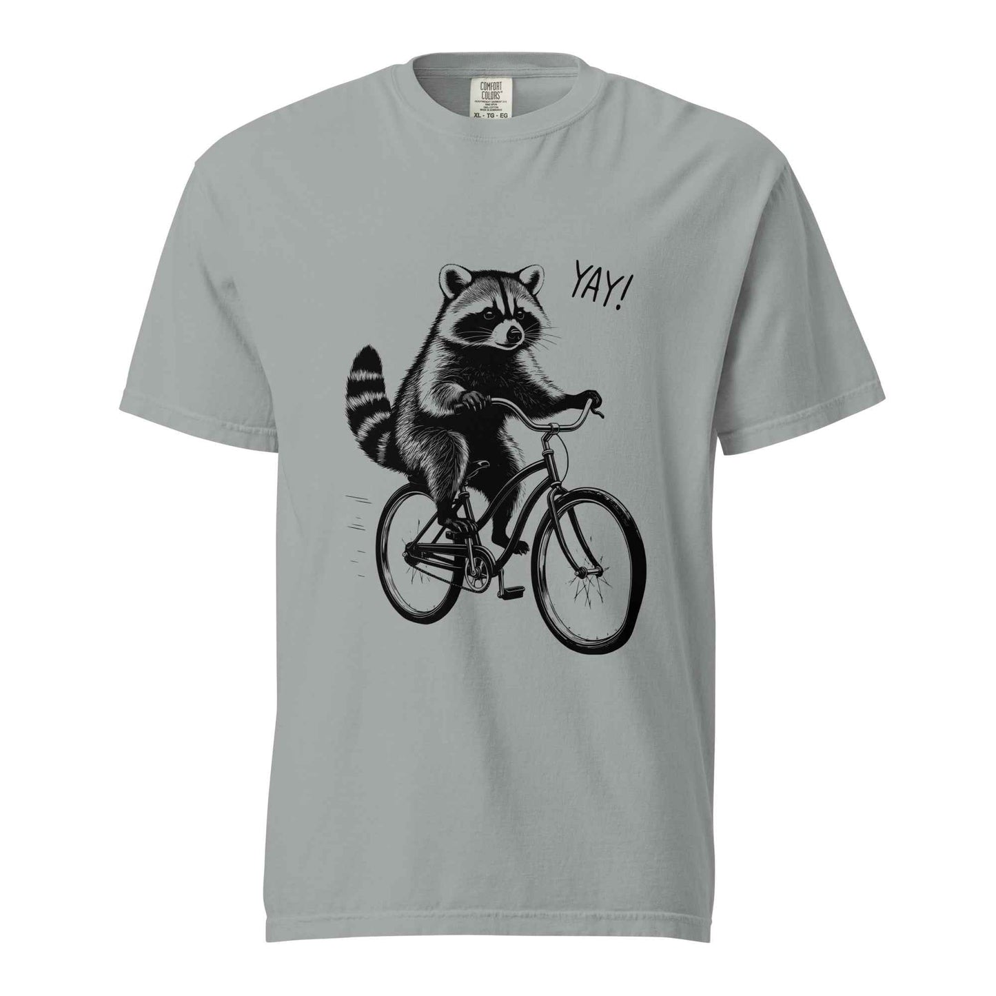 Funny Raccoon Bike Shirt, Cycling Raccoon Gift