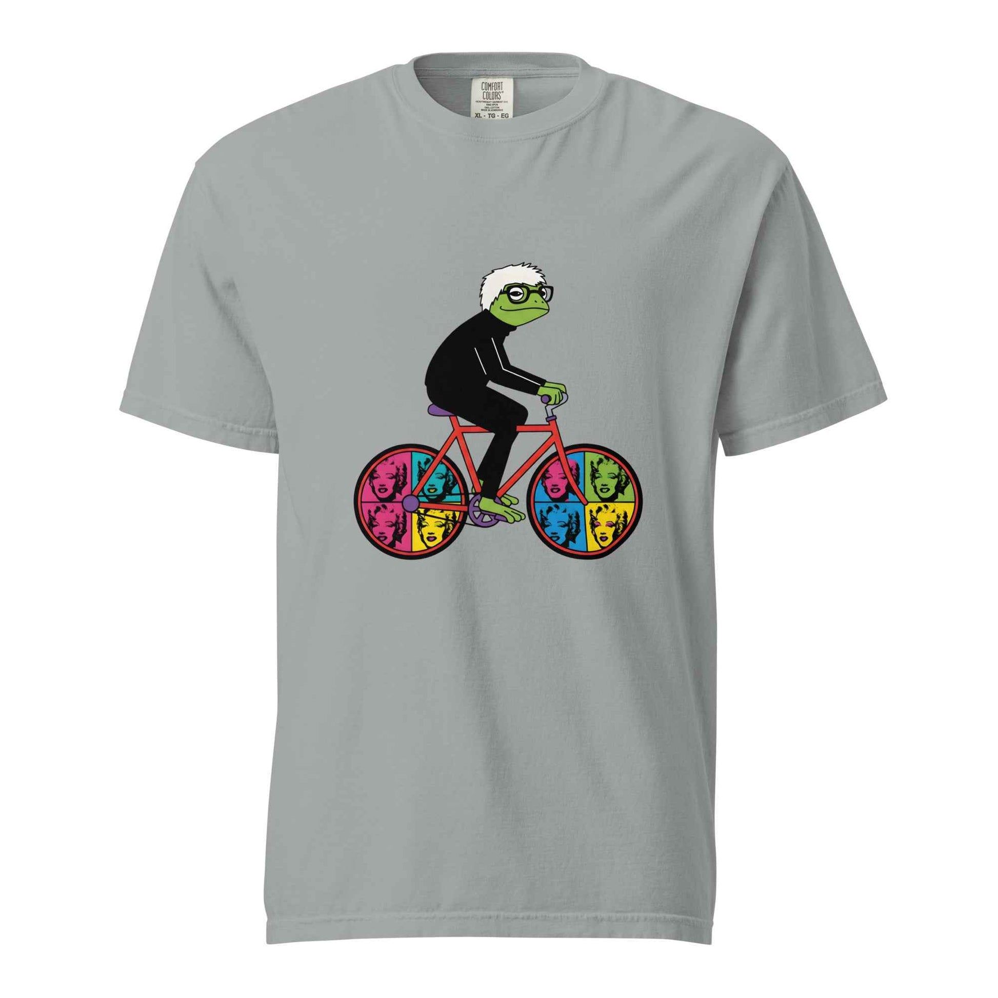 Andy Warhol-Inspired Frog Cyclist T-Shirt
