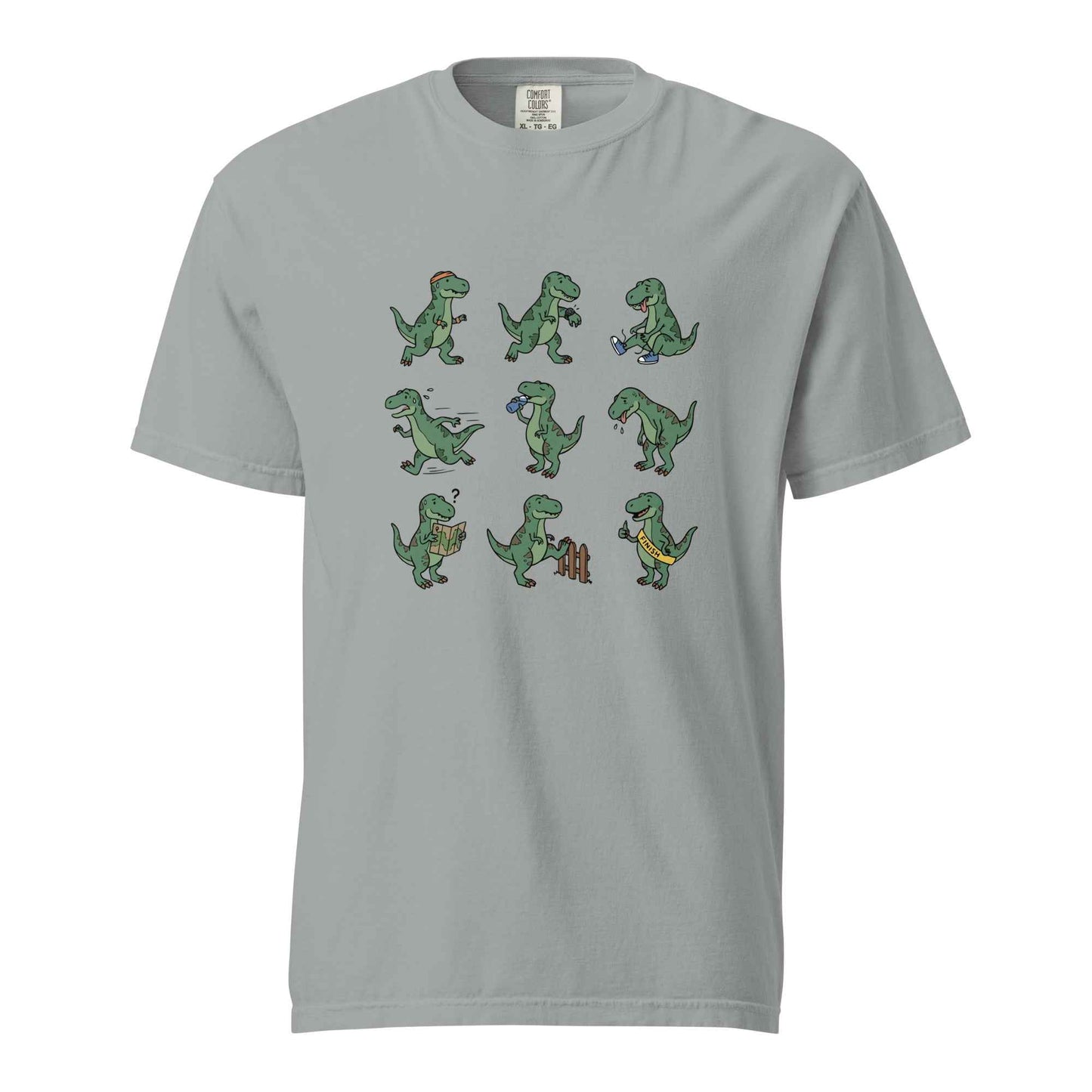 Funny Running Dinosaur T-Shirt - T Rex Dino Run