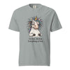 Funny Stressed Unicorn Shirt, I'm Fine Everything is Fine Tee