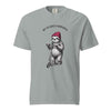 Off to Cause a Kerfuffle Funny Sloth Scooter T-Shirt Granite