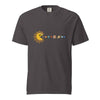 Cosmic Appetite - Sun Pac-Man Eating Planets - Unisex garment-dyed heavyweight t-shirt