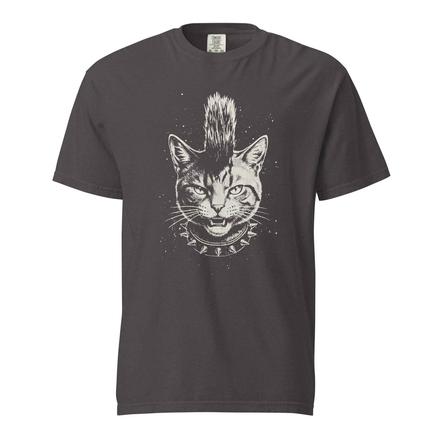 Punk Cat T-Shirt, Funny Mohawk Cat