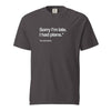 Funny Sorry I’m Late T-Shirt for Introverts