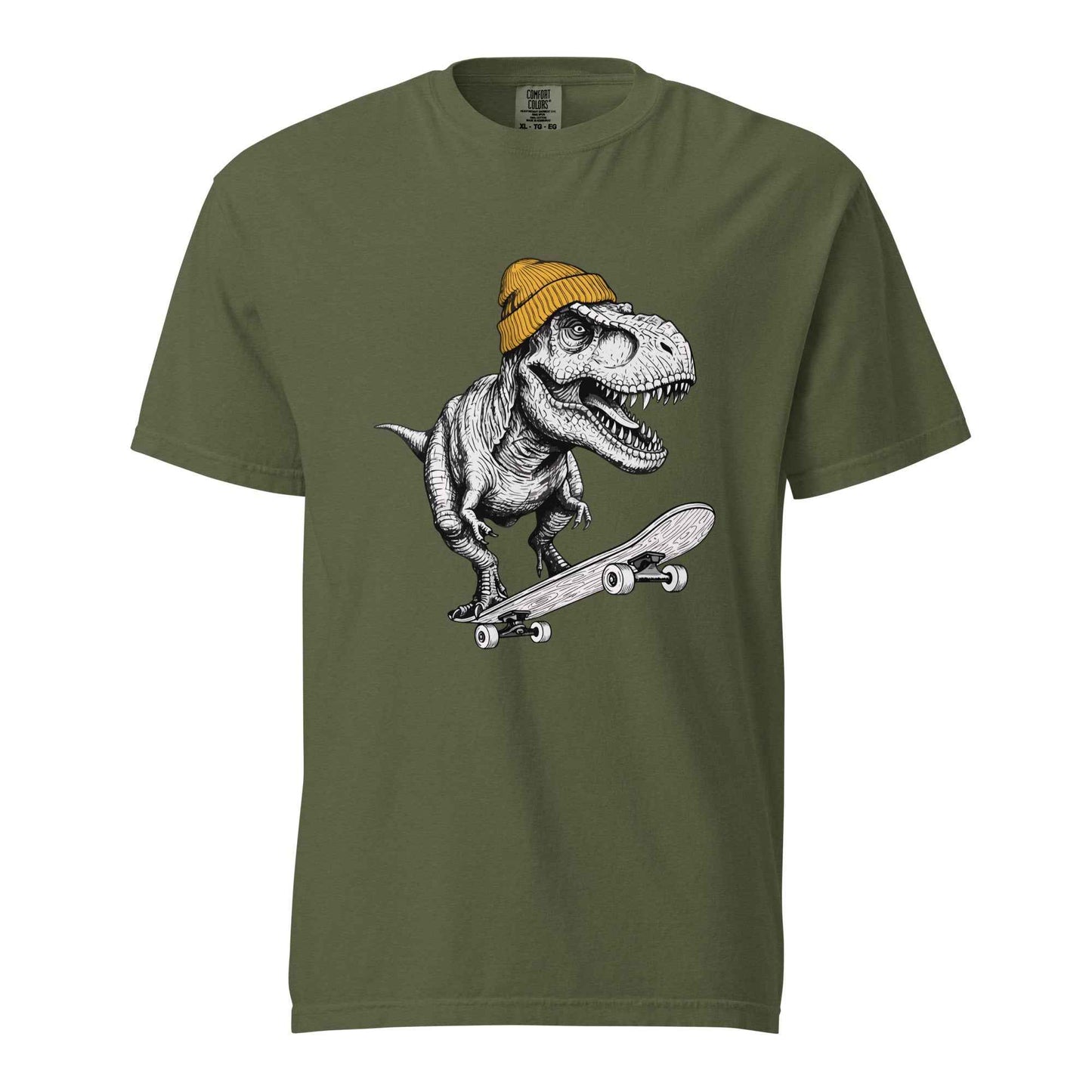 Skateboarding T Rex Sk8 Shirt - Prehistoric Skater Graphic Tee