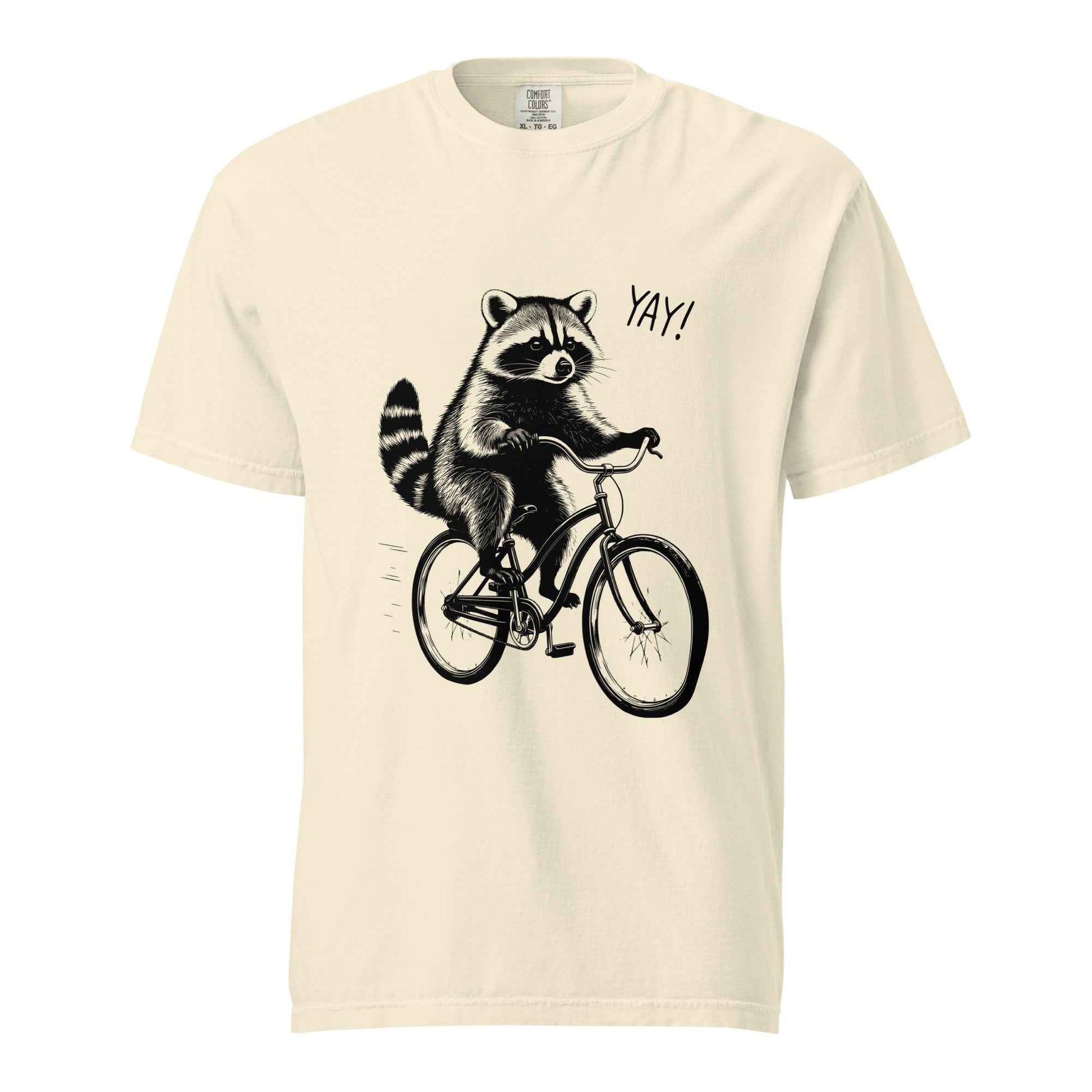 Funny Raccoon Bike Shirt, Cycling Raccoon Gift