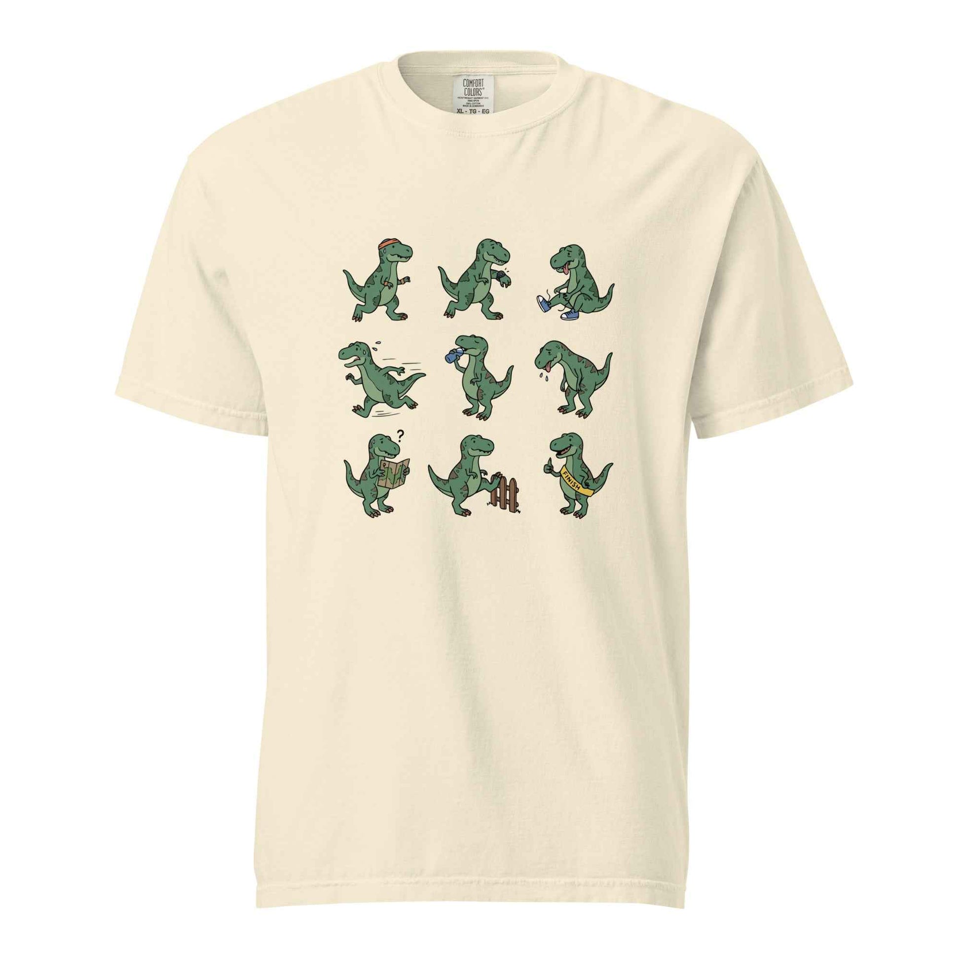 Funny Running Dinosaur T-Shirt - T Rex Dino Run