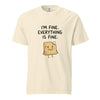 Funny Anxiety T-Shirt. I'm Fine. Everything Is Fine.