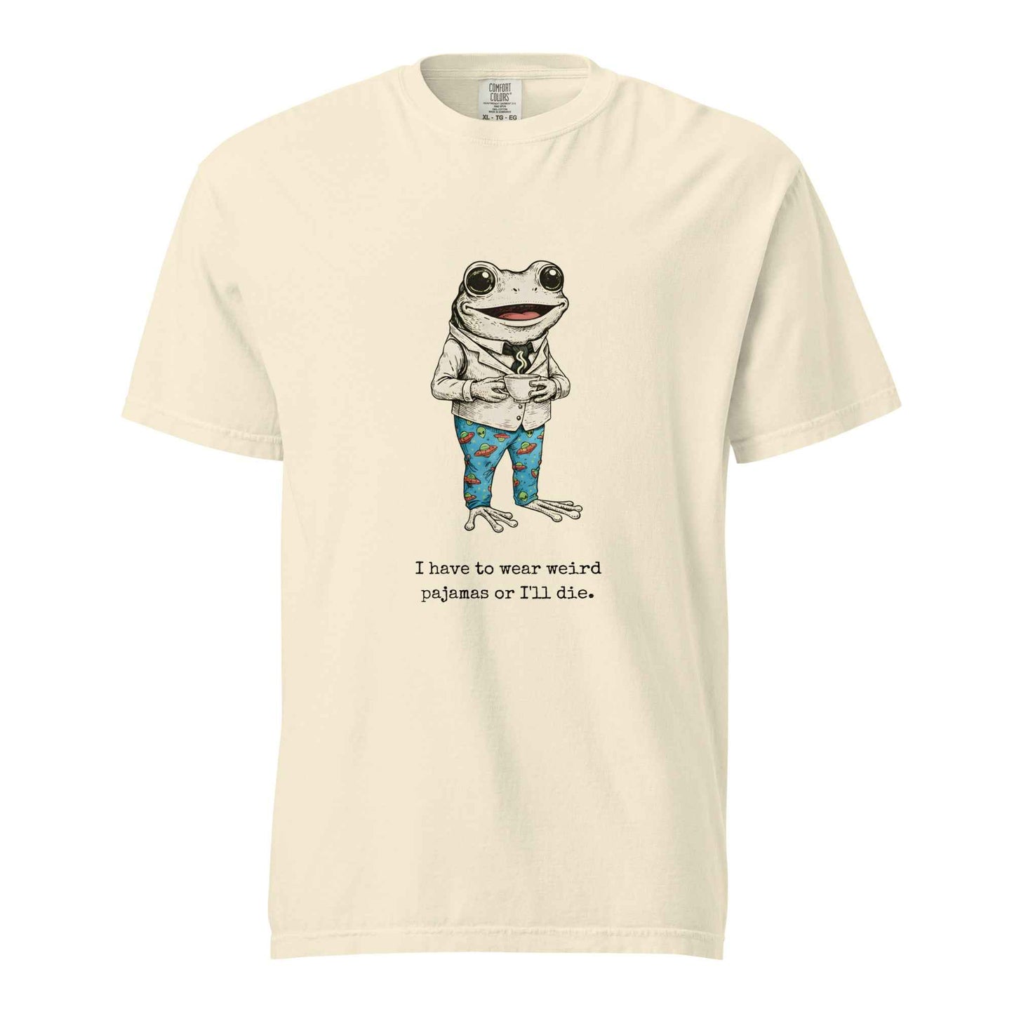 I Have To Wear Weird Pajamas Or I'll Die Shirt, Funny Remote Work Frog Tee