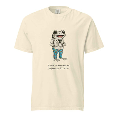 I Have To Wear Weird Pajamas Or I'll Die Shirt, Funny Remote Work Frog Tee
