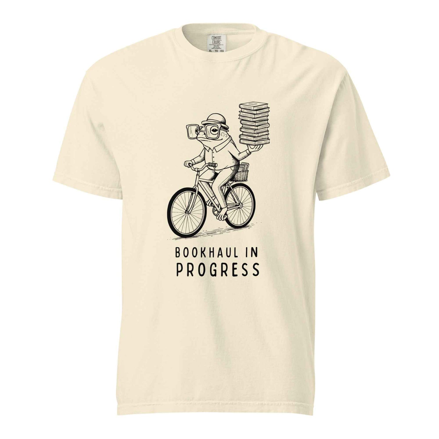 Bookhaul In Progress T-Shirt, Bookish Frog