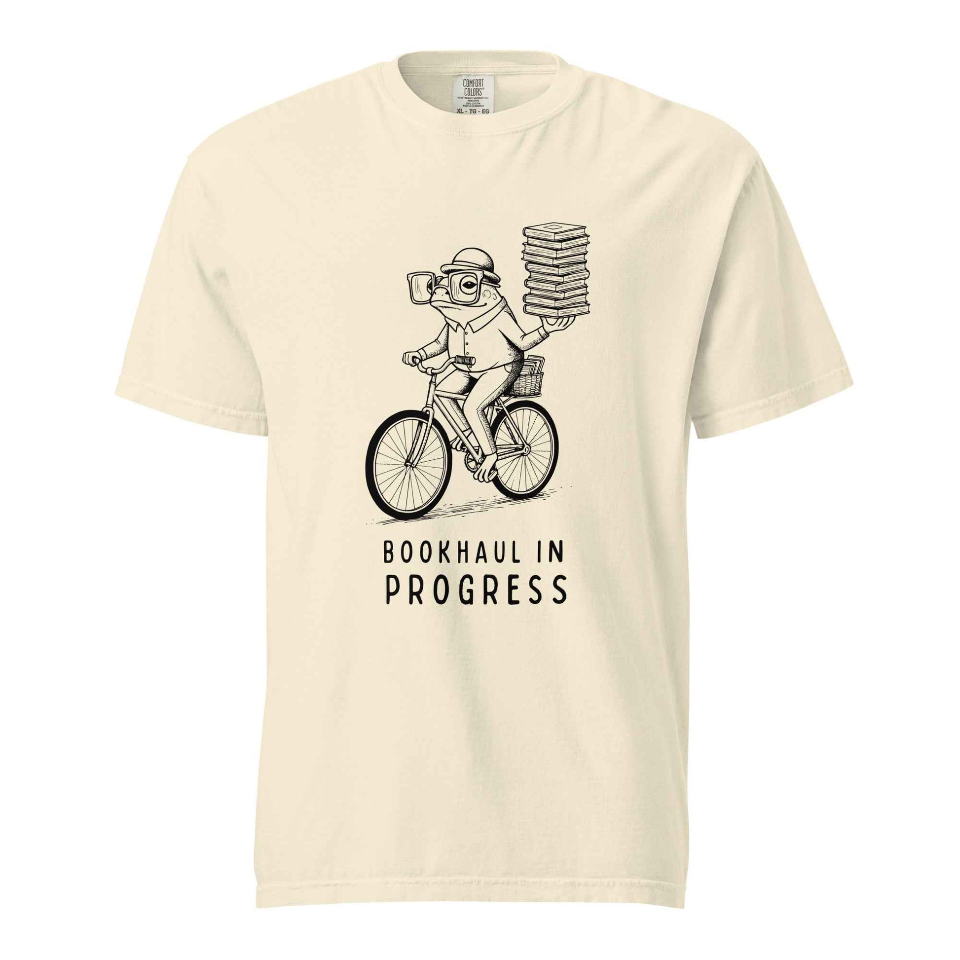 Bookhaul In Progress T-Shirt, Bookish Frog