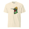 Hummingbird in a Beanie T-Shirt - Cute Bird Graphic Tee Ivory