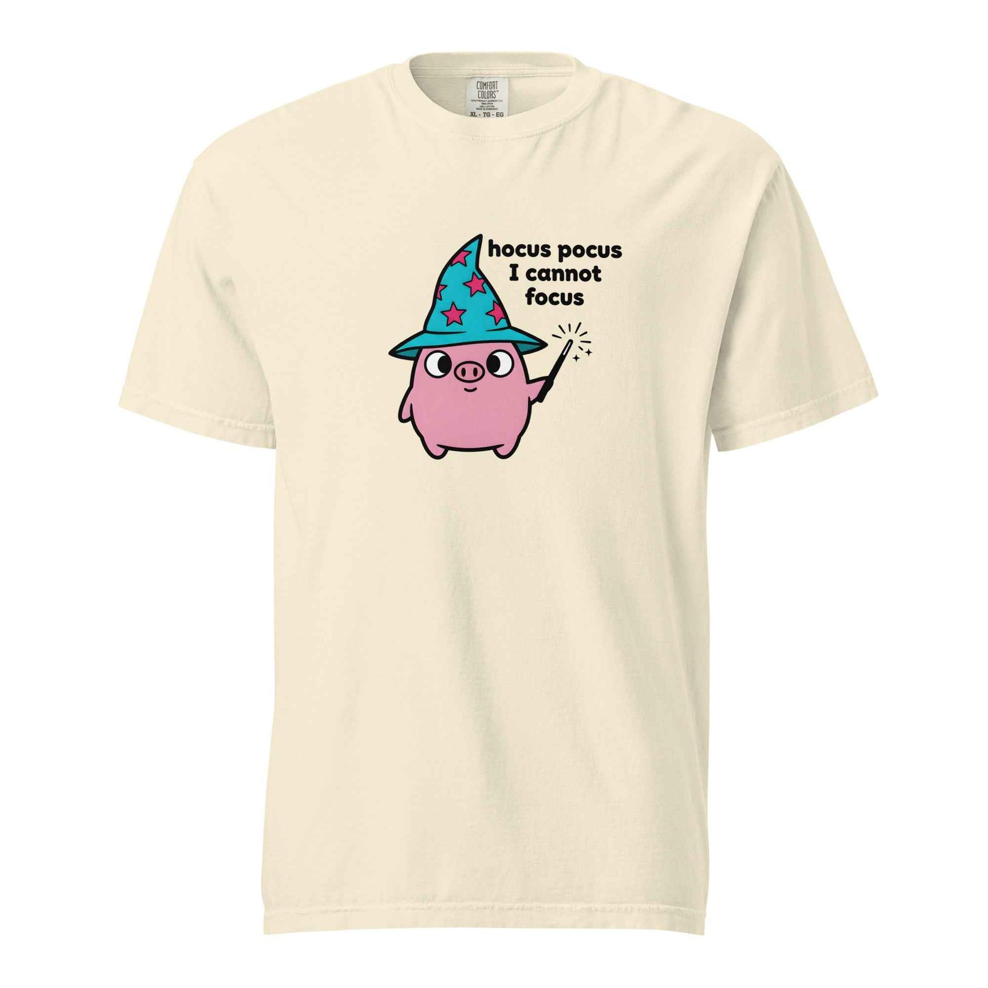 Funny Wizard Pig T-Shirt, Cute ADHD Humor Tee