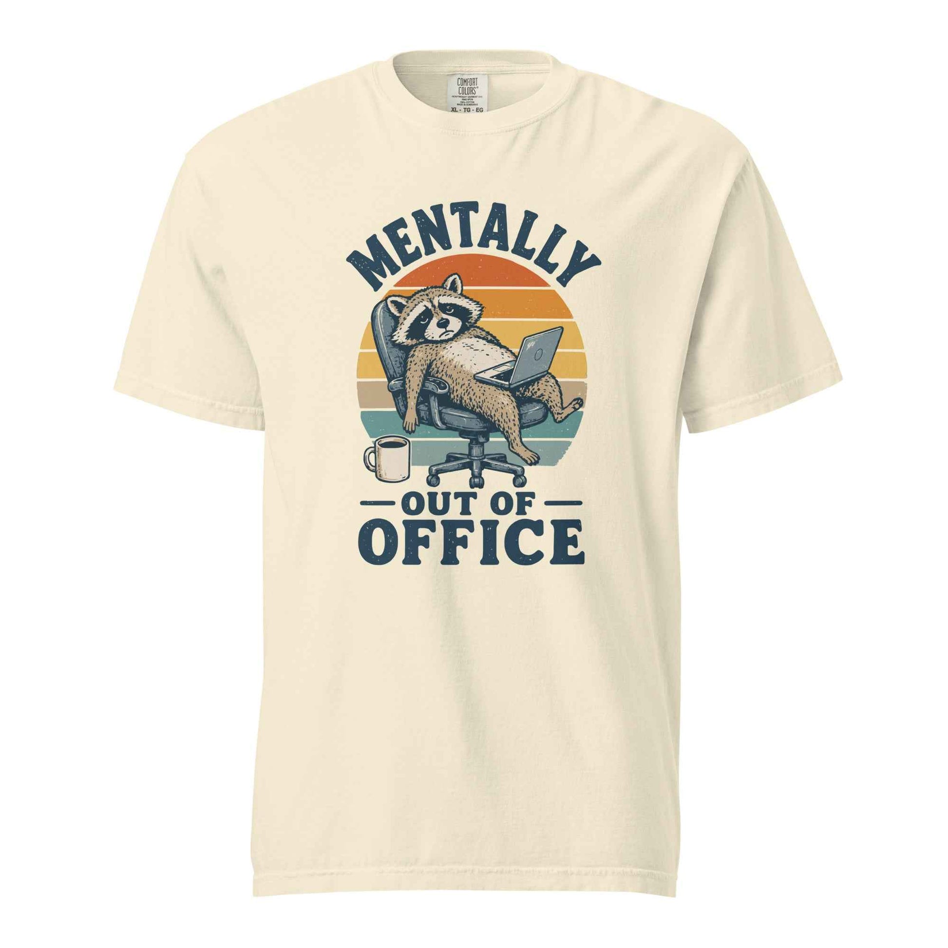 Mentally Out of Office Raccoon T-Shirt