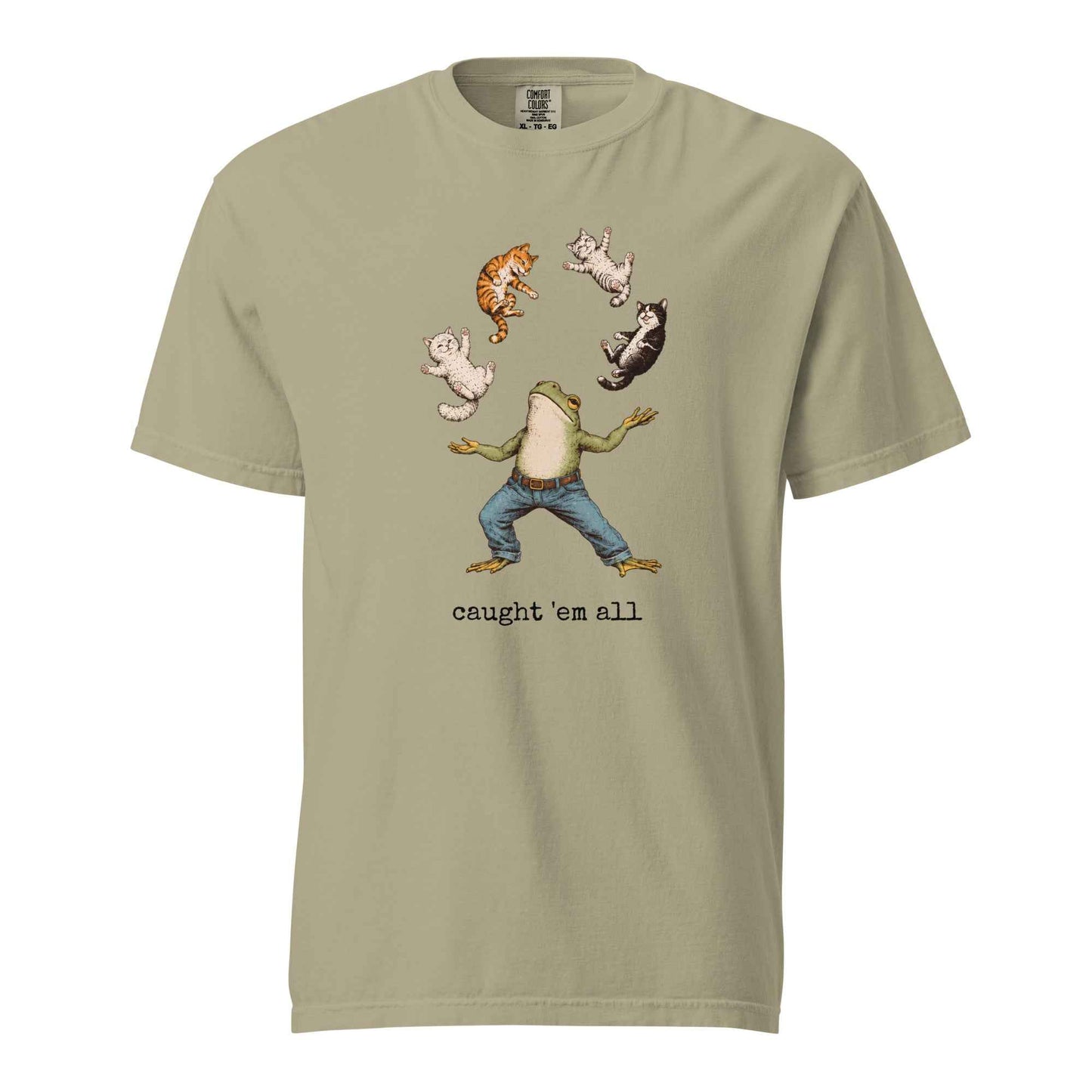 Caught ’Em All Frog & Cats T-Shirt